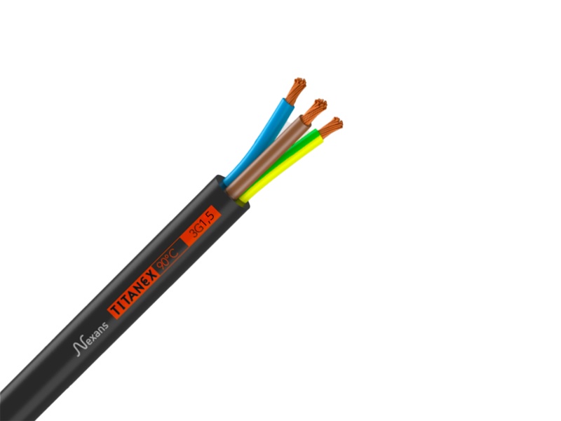 nexans titanex 100m | stroomkabel h07rn f 3x1,50
