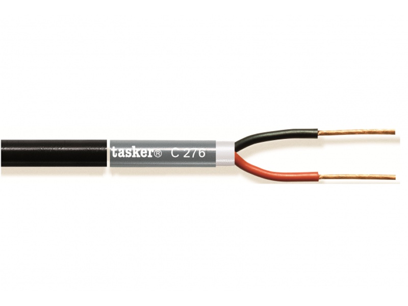 tasker c276 100m | speakerkabel 2x2,50, zwart