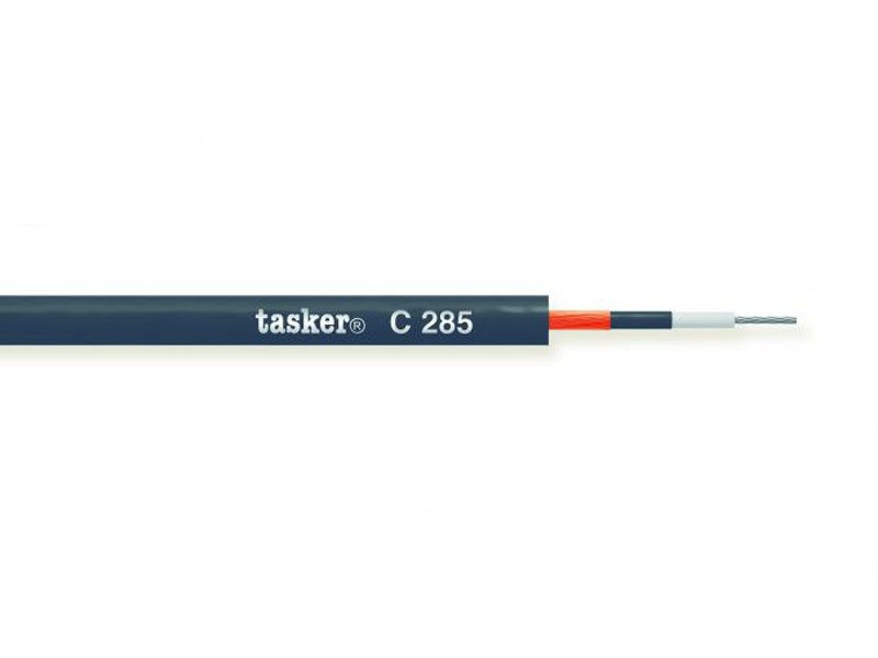 tasker c285 100m | instrument kabel met carbon afscherming 1x0.50, zwart